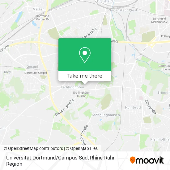 Карта Universität Dortmund / Campus Süd
