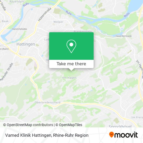 Vamed Klinik Hattingen map