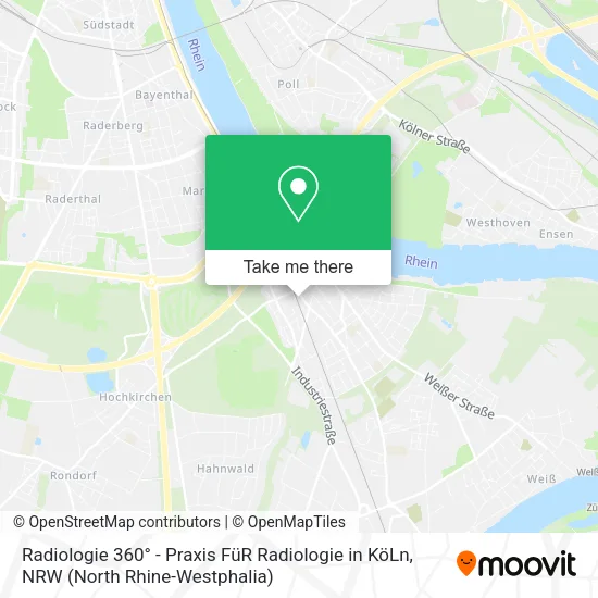 Карта Radiologie 360° - Praxis FüR Radiologie in KöLn