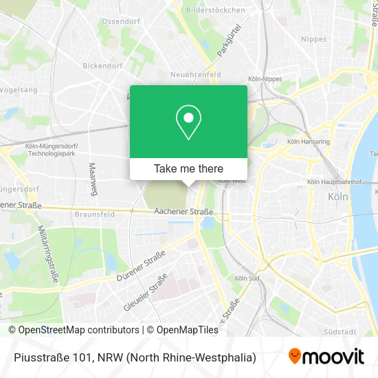 Карта Piusstraße 101