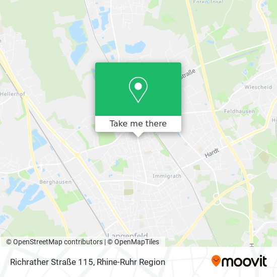 Richrather Straße 115 map