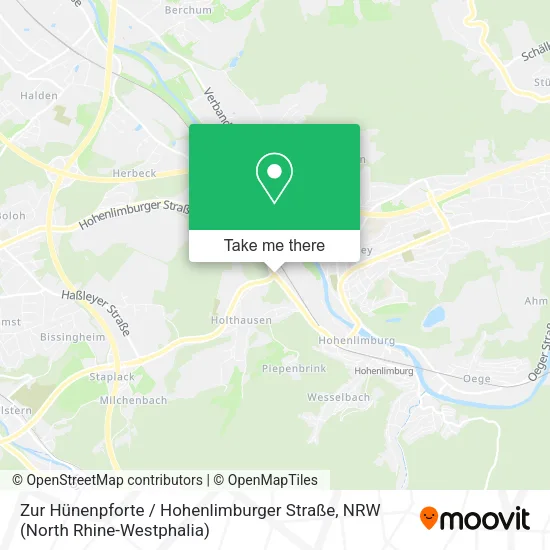 Карта Zur Hünenpforte / Hohenlimburger Straße