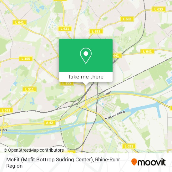 McFit (Mcfit Bottrop Südring Center) map