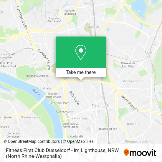 Карта Fitness First Club Düsseldorf - im Lighthouse