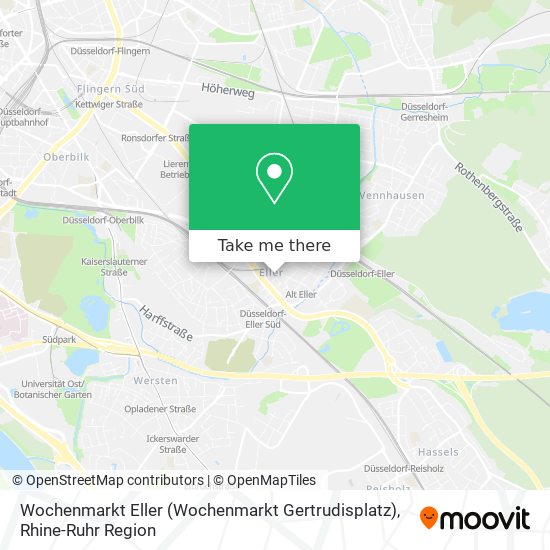 Wochenmarkt Eller (Wochenmarkt Gertrudisplatz) map