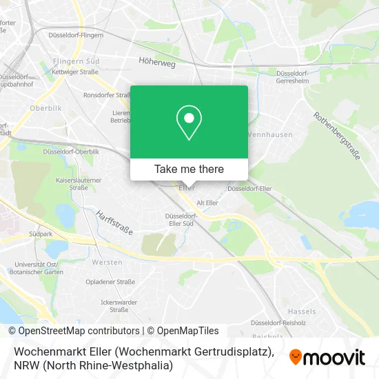 Wochenmarkt Eller (Wochenmarkt Gertrudisplatz) map