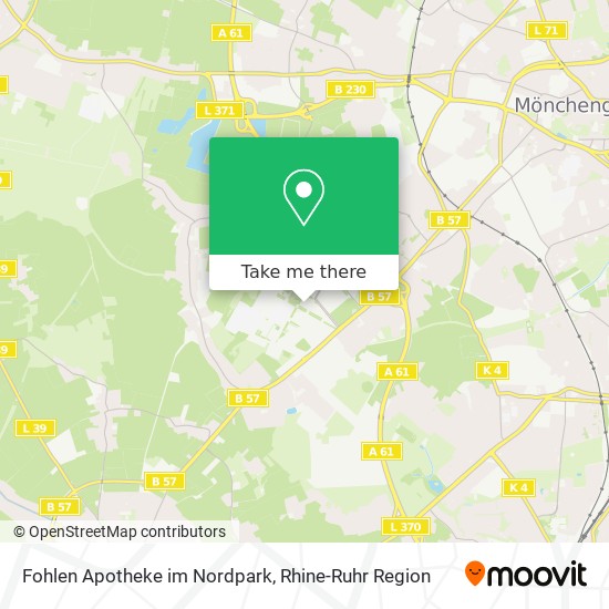 Карта Fohlen Apotheke im Nordpark