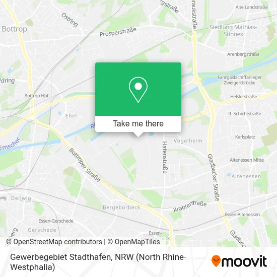 Gewerbegebiet Stadthafen map