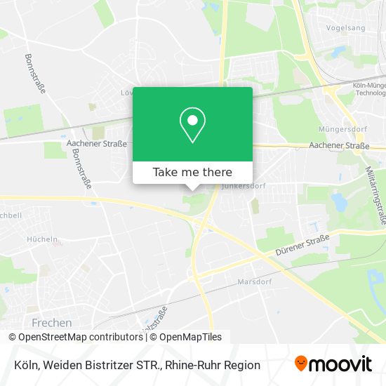 Köln, Weiden Bistritzer STR. map