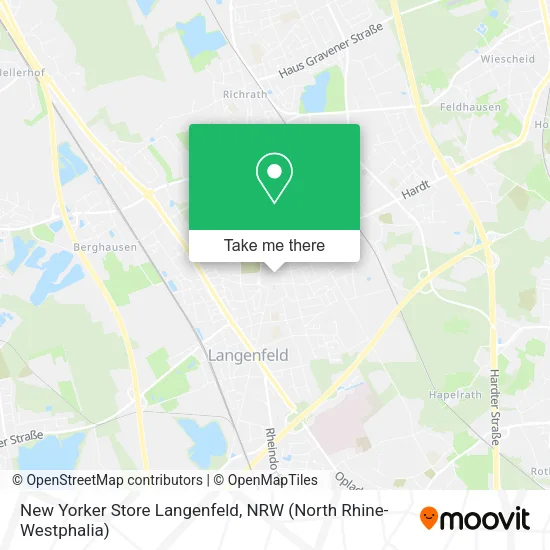 Карта New Yorker Store Langenfeld