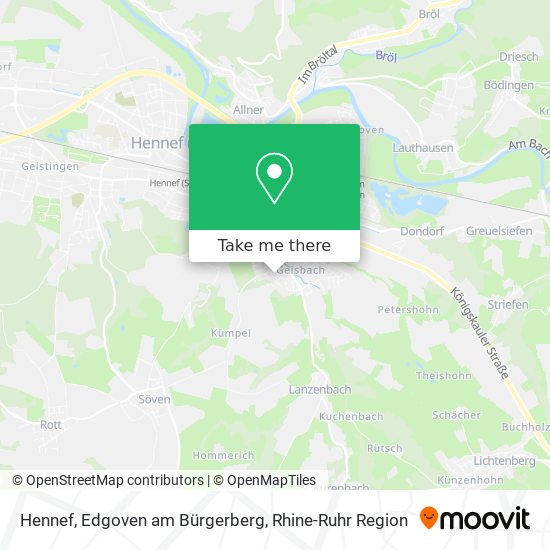 Hennef, Edgoven am Bürgerberg map