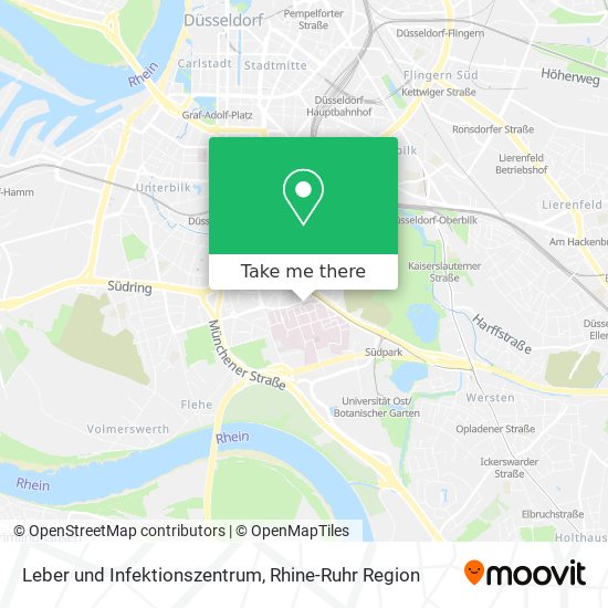 Leber und Infektionszentrum map