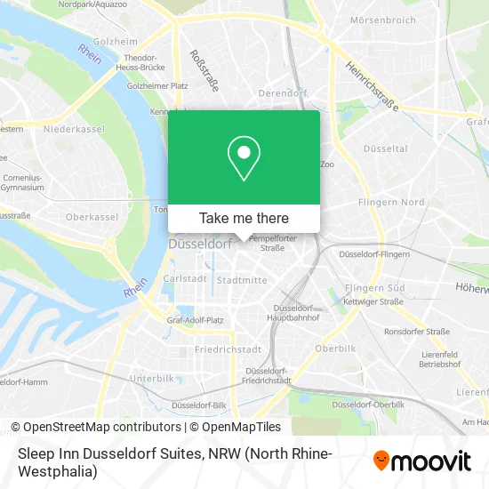 Карта Sleep Inn Dusseldorf Suites