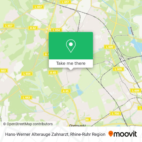 Карта Hans-Werner Alterauge Zahnarzt