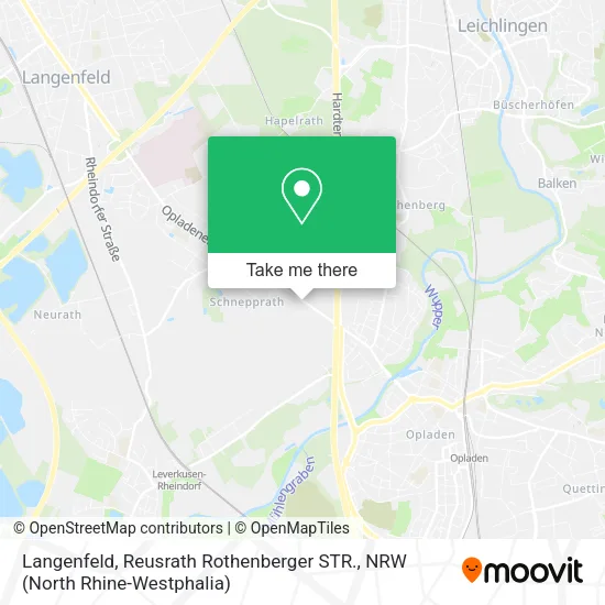 Карта Langenfeld, Reusrath Rothenberger STR.