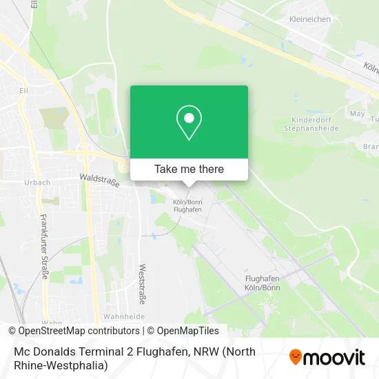 Карта Mc Donalds Terminal 2 Flughafen