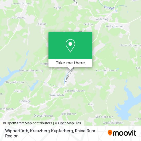 Wipperfürth, Kreuzberg Kupferberg map