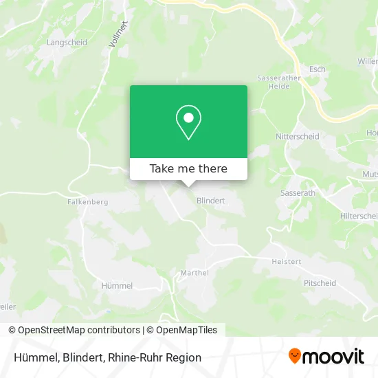 Hümmel, Blindert map