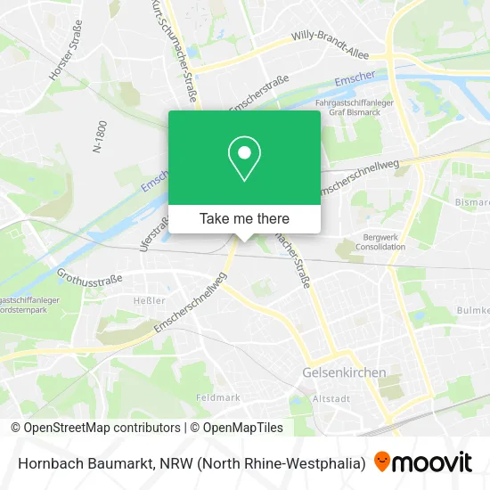 Карта Hornbach Baumarkt