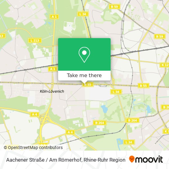 Карта Aachener Straße / Am Römerhof