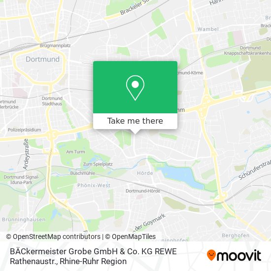 BÄCkermeister Grobe GmbH & Co. KG REWE Rathenaustr. map
