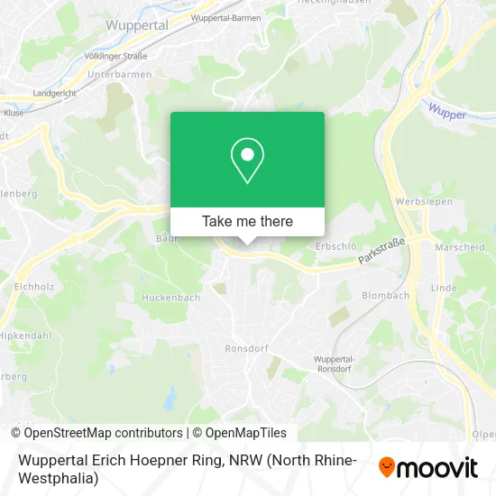 Карта Wuppertal Erich Hoepner Ring