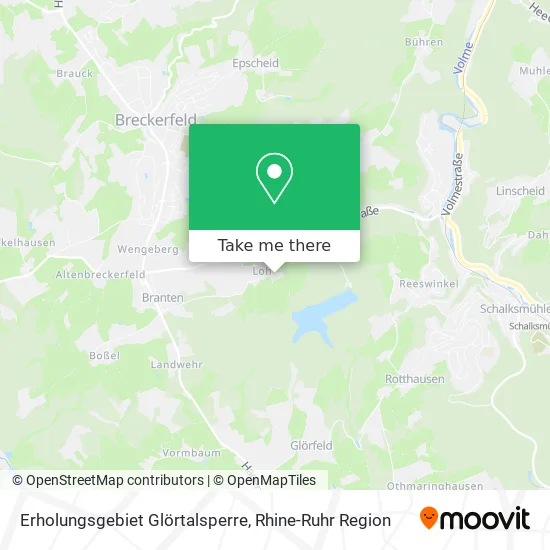 Карта Erholungsgebiet Glörtalsperre