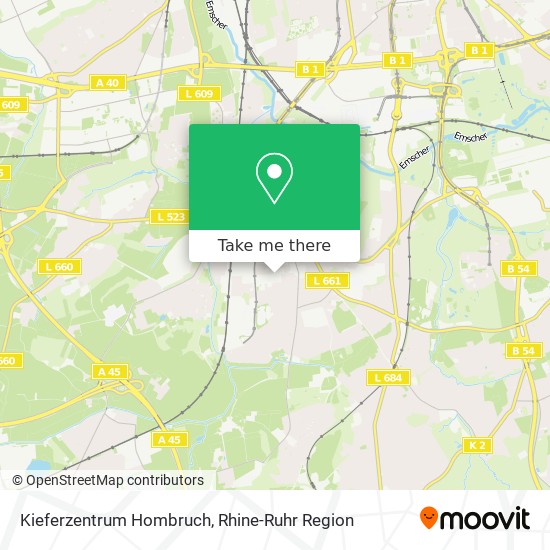 Kieferzentrum Hombruch map