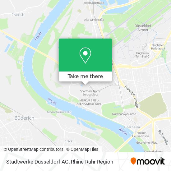 Stadtwerke Düsseldorf AG map