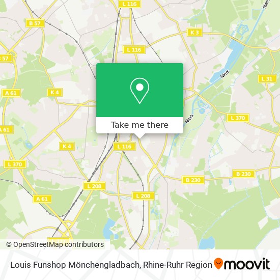 Louis Funshop Mönchengladbach map