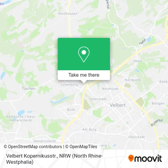 Карта Velbert Kopernikusstr.