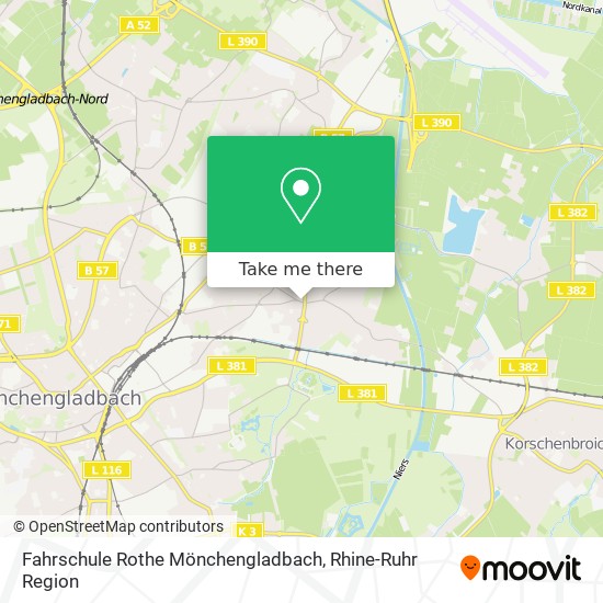 Fahrschule Rothe Mönchengladbach map