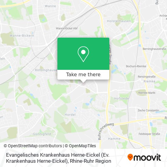 Evangelisches Krankenhaus Herne-Eickel map