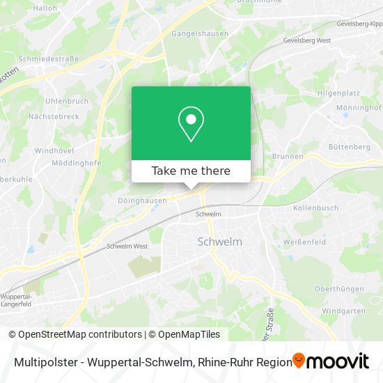 Multipolster - Wuppertal-Schwelm map