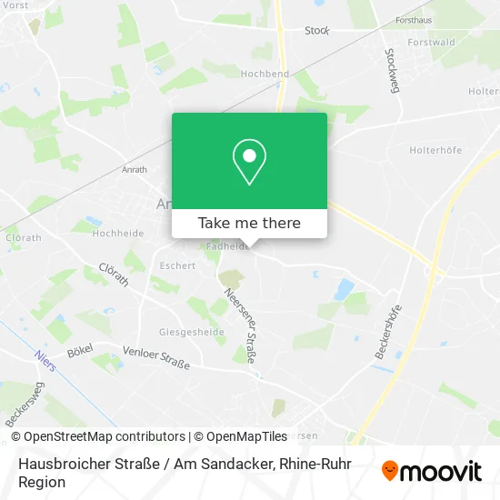 Карта Hausbroicher Straße / Am Sandacker