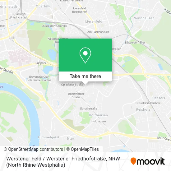 Карта Werstener Feld / Werstener Friedhofstraße