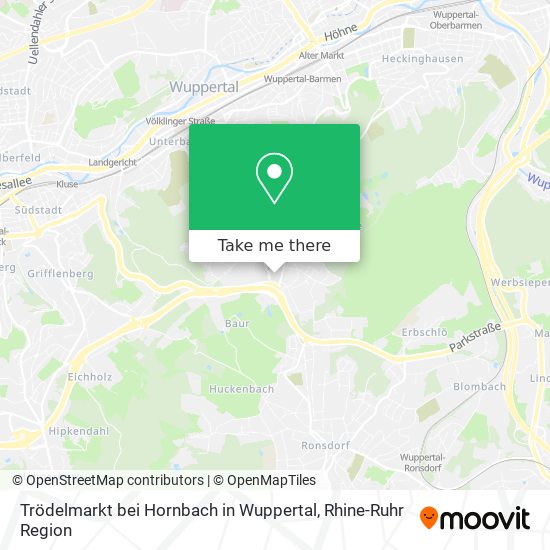 Trödelmarkt bei Hornbach in Wuppertal map
