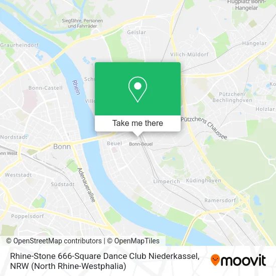 Карта Rhine-Stone 666-Square Dance Club Niederkassel