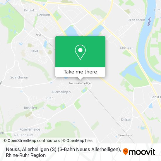 Neuss, Allerheiligen (S) (S-Bahn Neuss Allerheiligen) map