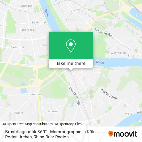 Brustdiagnostik 360° - Mammographie in Köln-Rodenkirchen map