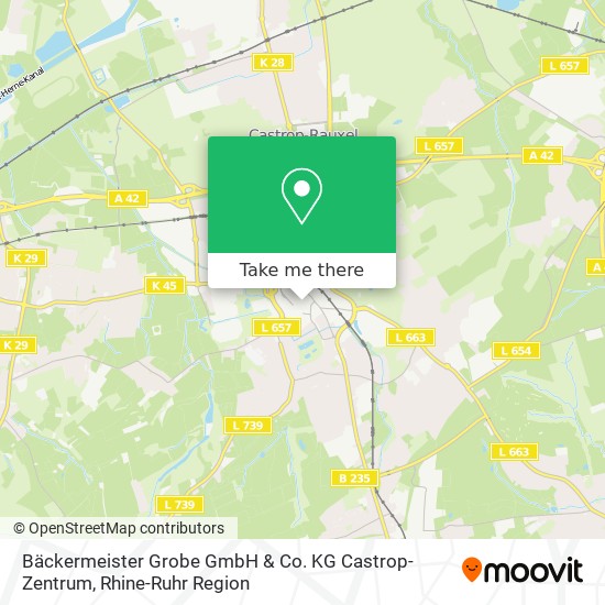 Bäckermeister Grobe GmbH & Co. KG Castrop-Zentrum map