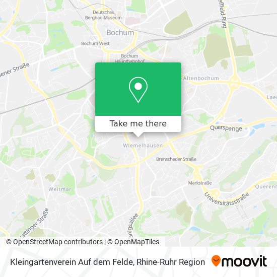 Kleingartenverein Auf dem Felde map