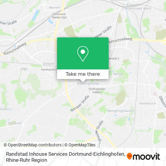Randstad Inhouse Services Dortmund-Eichlinghofen map