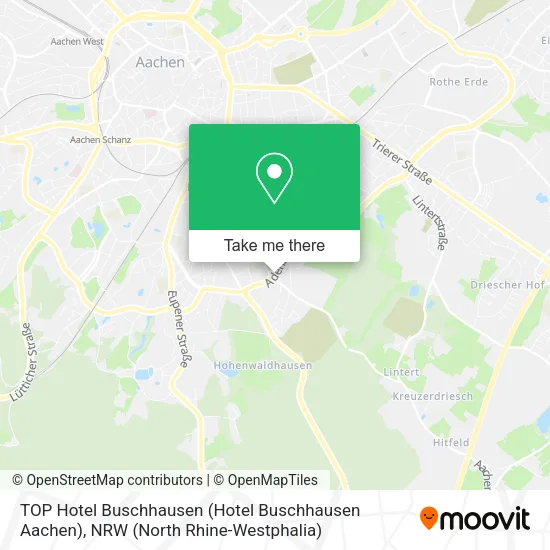 Карта TOP Hotel Buschhausen (Hotel Buschhausen Aachen)