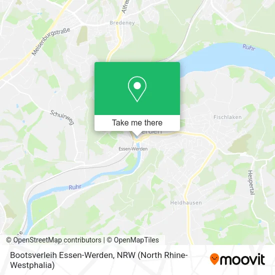 Карта Bootsverleih Essen-Werden