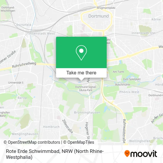 Rote Erde Schwimmbad map