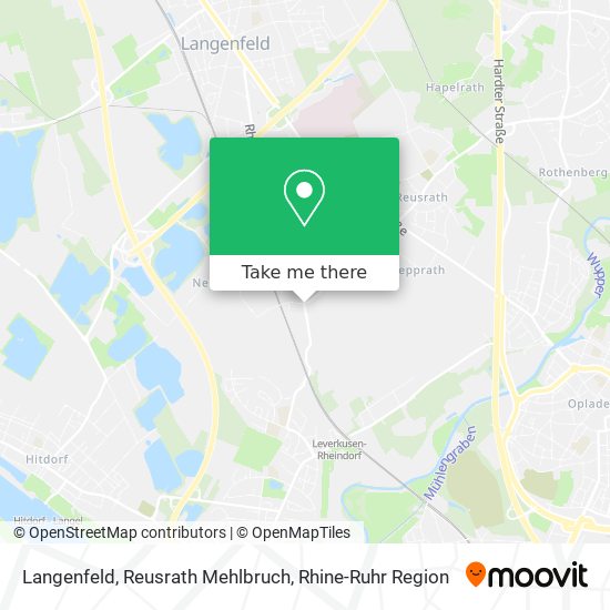 Langenfeld, Reusrath Mehlbruch map