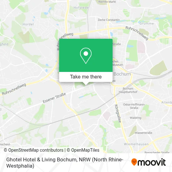 Ghotel Hotel & Living Bochum map