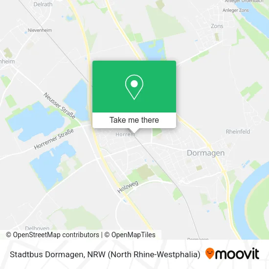 Карта Stadtbus Dormagen