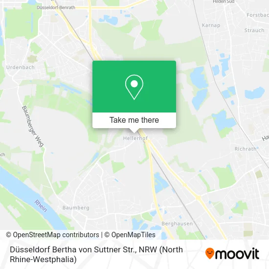 Düsseldorf Bertha von Suttner Str. map
